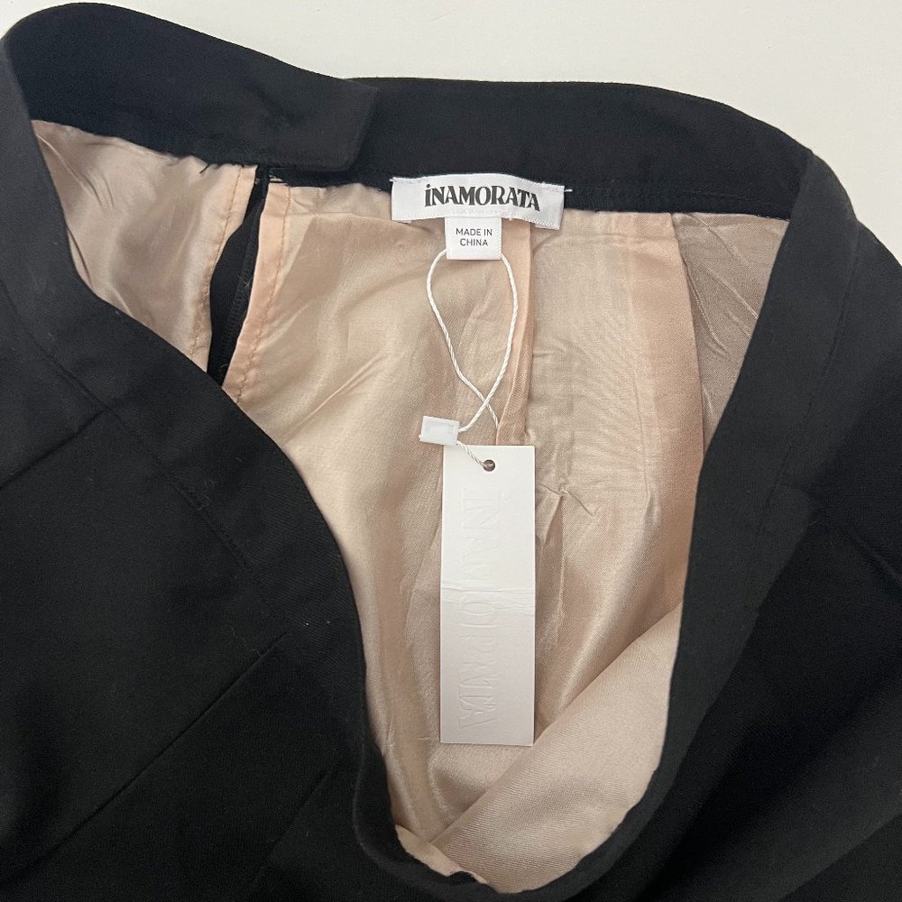 iNAMORATA BLACK SUIT SKIRT